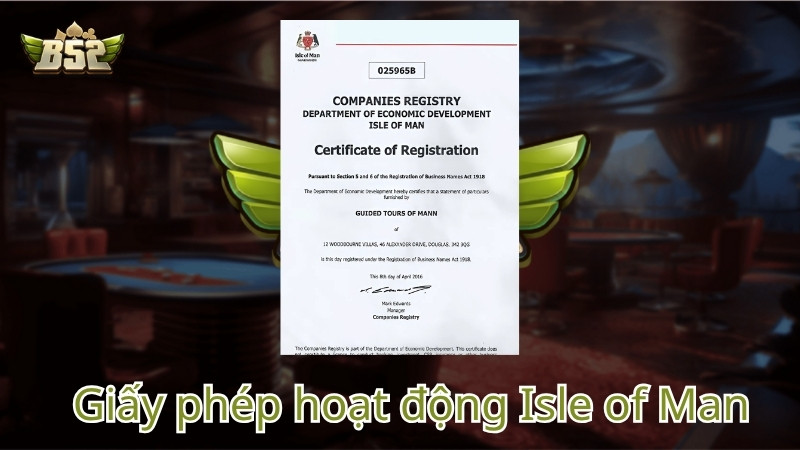 Giấy Phép Isle of Man