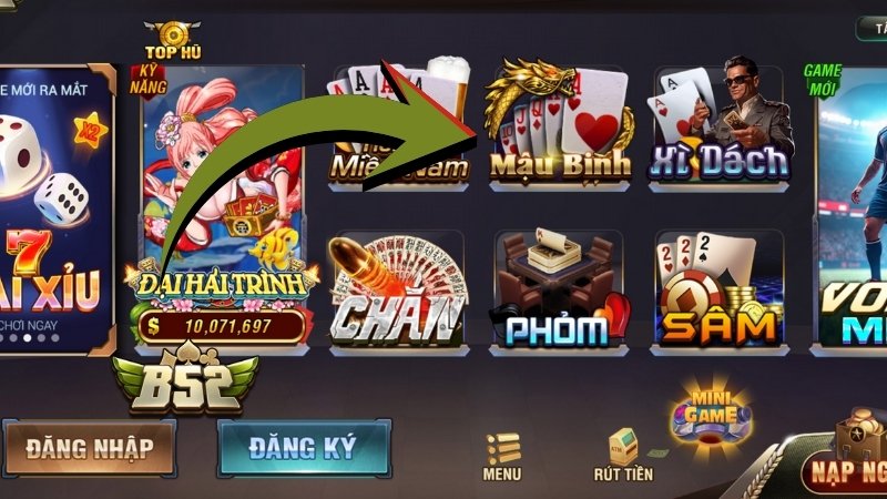 Khám phá Mậu Binh B52 CLUB đổi thưởng nổi tiếng