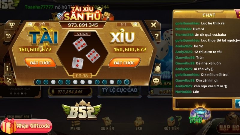 Luật chơi Tài Xỉu Online B52 Club chi tiết